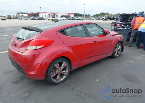 2016 Hyundai Veloster из США, поврежденный, VIN KMHTC6AD5GU298360